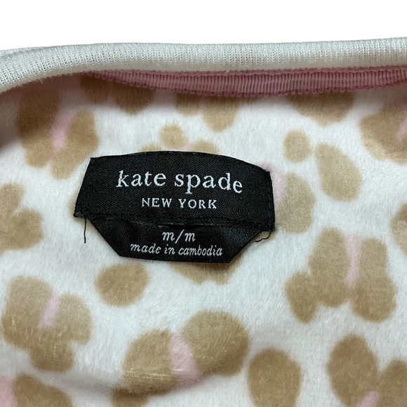 KATE SPADE Soft and Cozy Cheetah Print Pajamas 2 Pce Poly / Elastane Blend Sz M - Picture 6 of 14